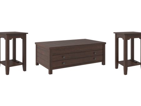 Camiburg Coffee Table and 2 Chairside End Tables Online Hot Sale