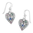 Elora Gems Heart French Wire Earrings Sale