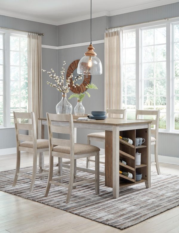 Skempton Counter Height Dining Table and 4 Barstools Online