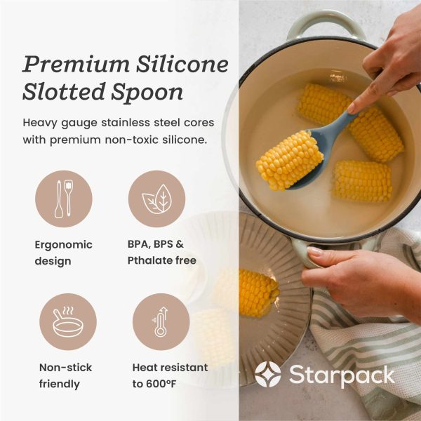 Let it Drain | Silicone Draining Spoon For Cheap