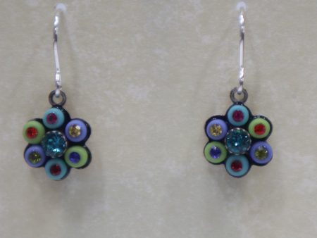 Petite Flower Earrings Multicolor on Sale