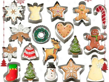 Bake Me Happy | Christmas Cookie Cutter Set of 18 Online