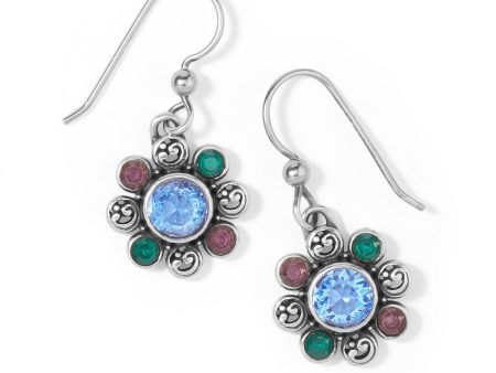 Elora Gems Flower Petite French Wire Earrings Sale